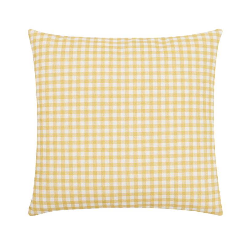 Housse de coussin ELVA coloris jaune 40 x 40 cm