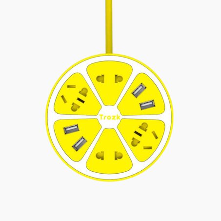 TROZK Chargeur AGRUME coloris jaune