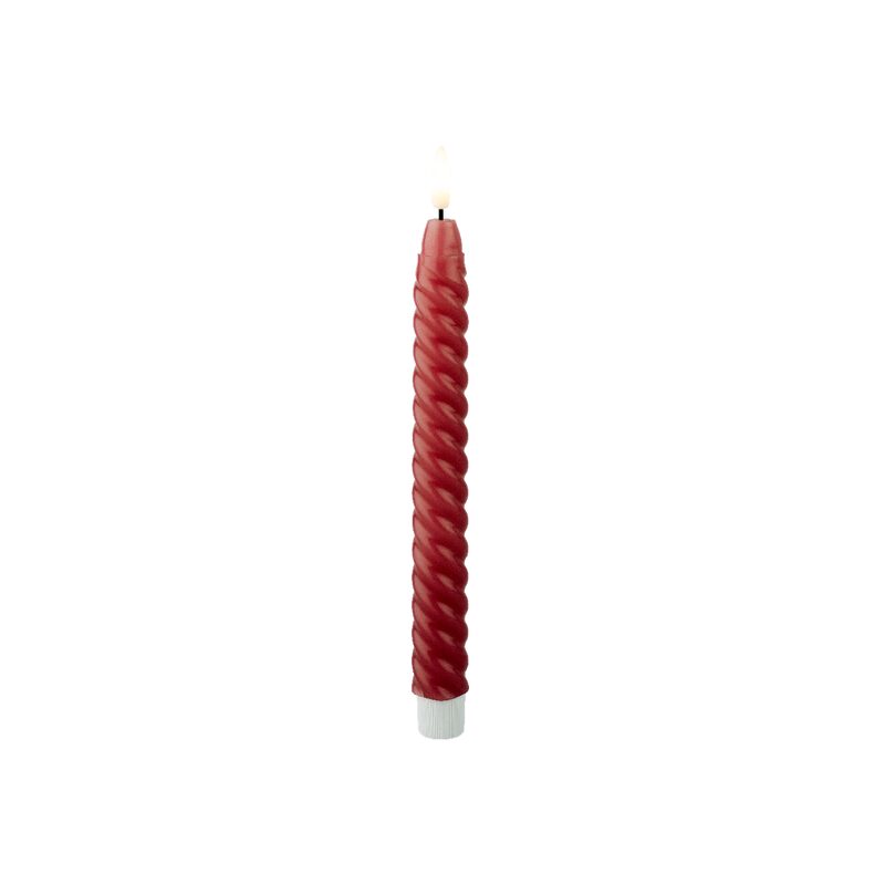Bougie LED VOLUTA coloris rose
