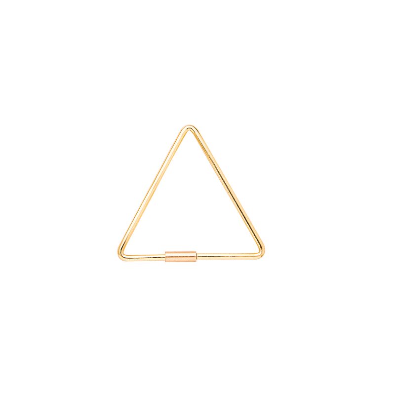 Porte clef TRIANGLE coloris or