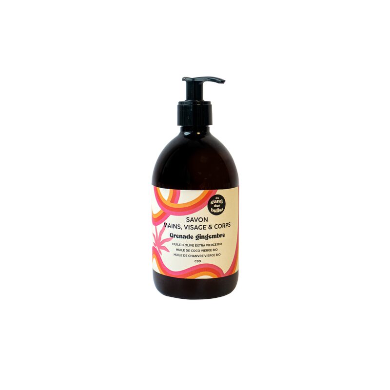 Savon liquide MAINS, VISAGE & CORPS GRENADE GINGEMBRE