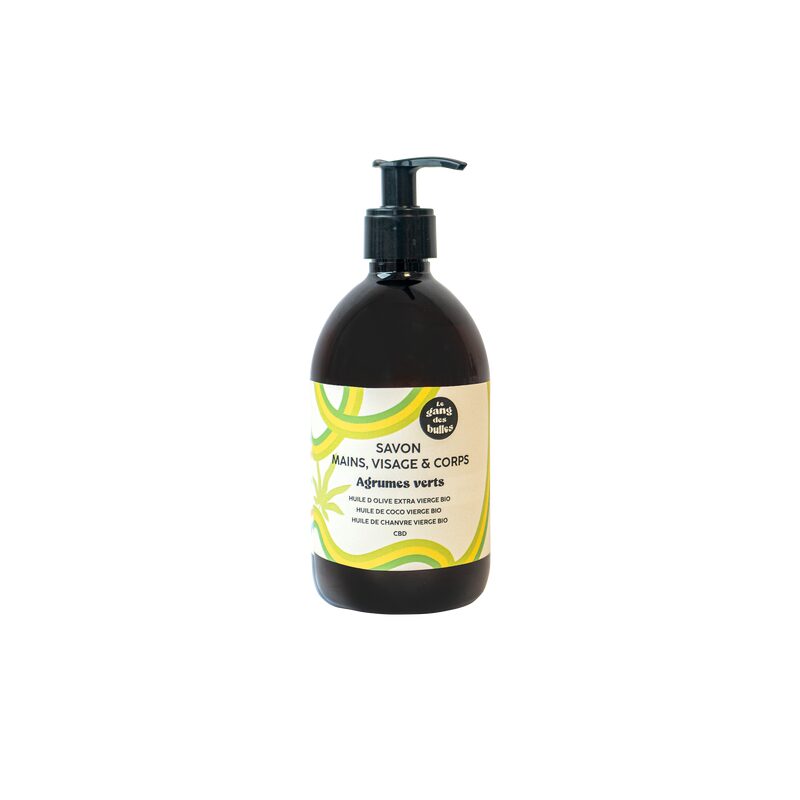 Savon liquide MAINS, VISAGE & CORPS AGRUMES VERTS