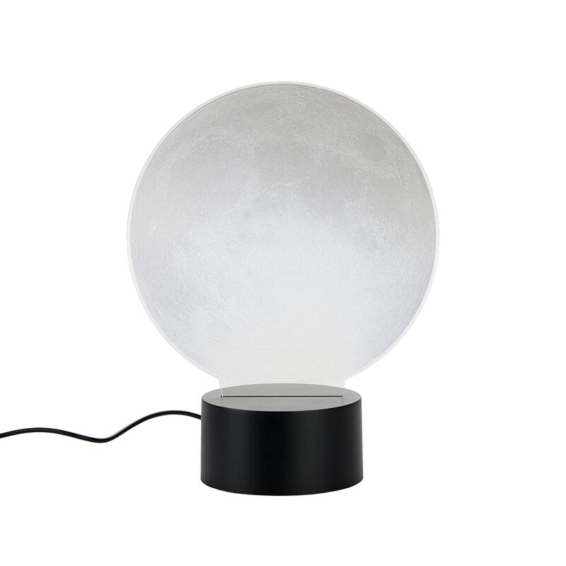 Objet lumineux MOON LIGHT coloris transparent 17 x 8 cm