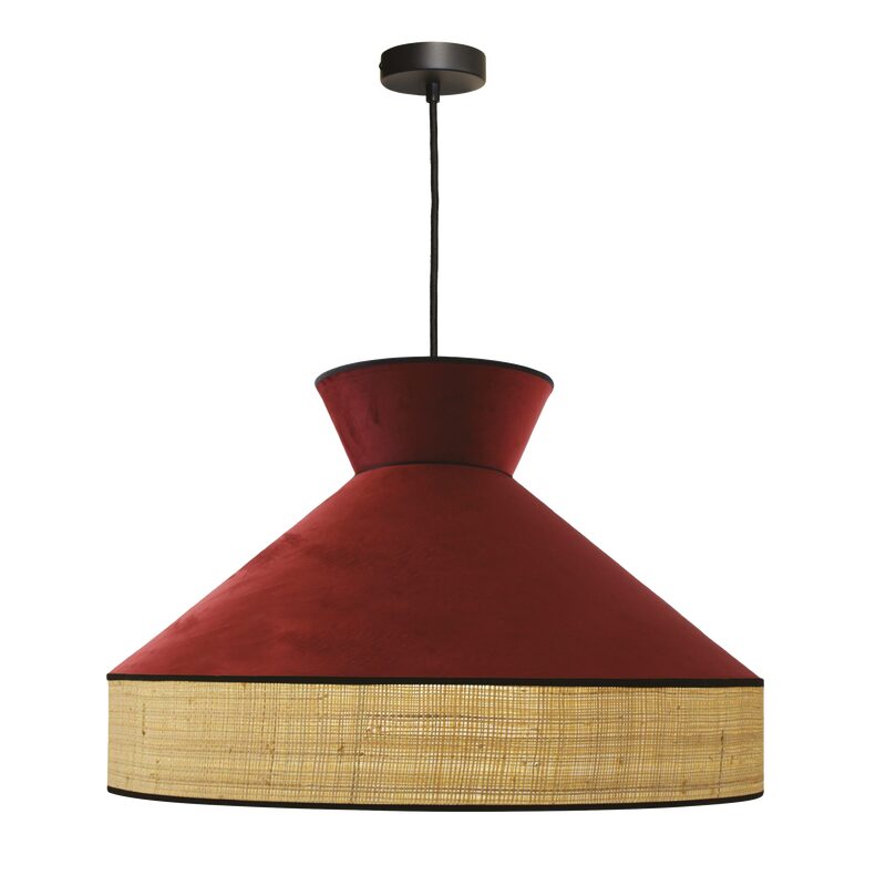 Suspension GATSBY coloris bordeaux 36 x 52 cm