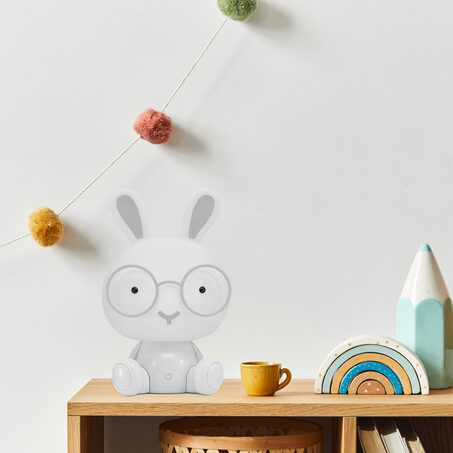 Lampe à poser BUNNY coloris blanc 30,5 x 19 cm