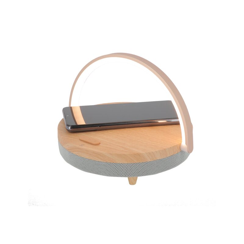 Enceinte LED BOIS BLUETOOTH coloris bois