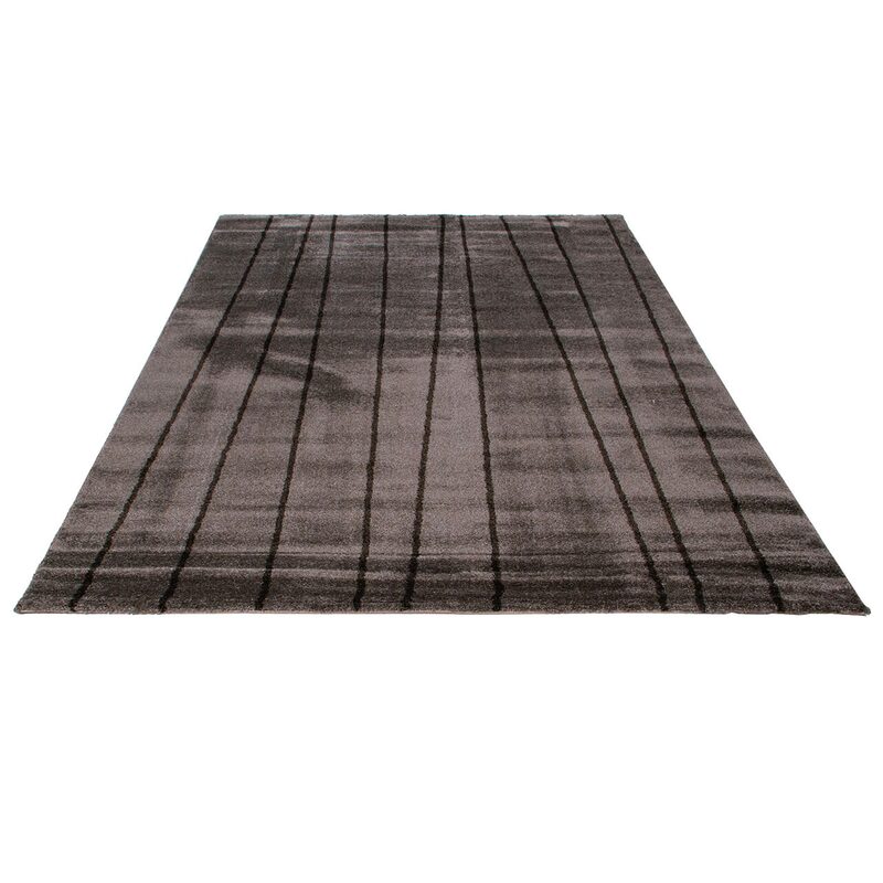 Tapis CYRIUS coloris Grey black 160 x 230 cm