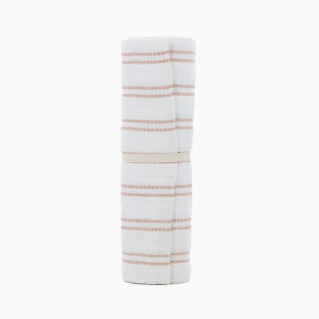 Plaid coton MINDY coloris beige rosé