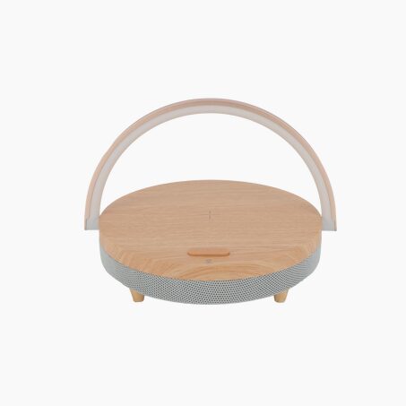 Enceinte LED BOIS BLUETOOTH coloris bois