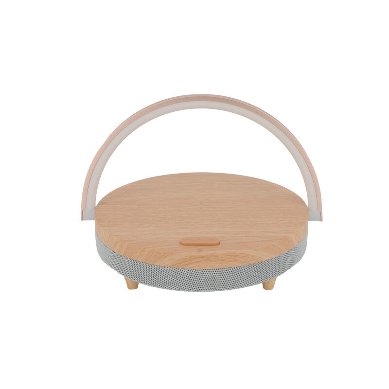 Enceinte LED BOIS BLUETOOTH coloris bois