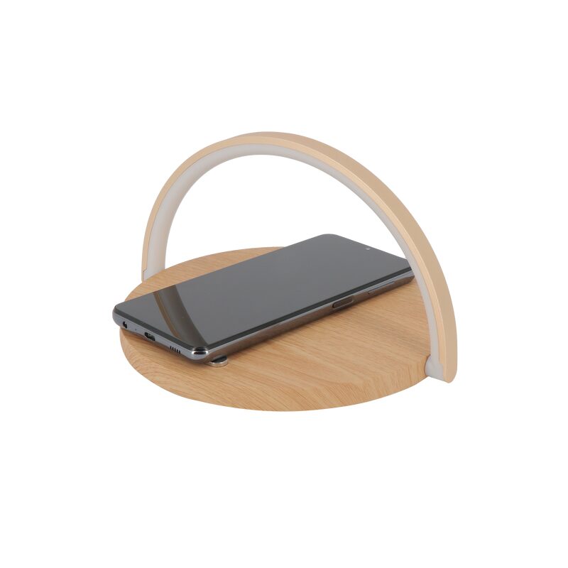 Chargeur LED CHEVET coloris bois
