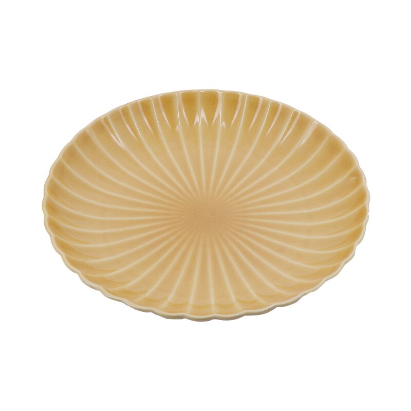 Assiette SUNNY coloris ocre