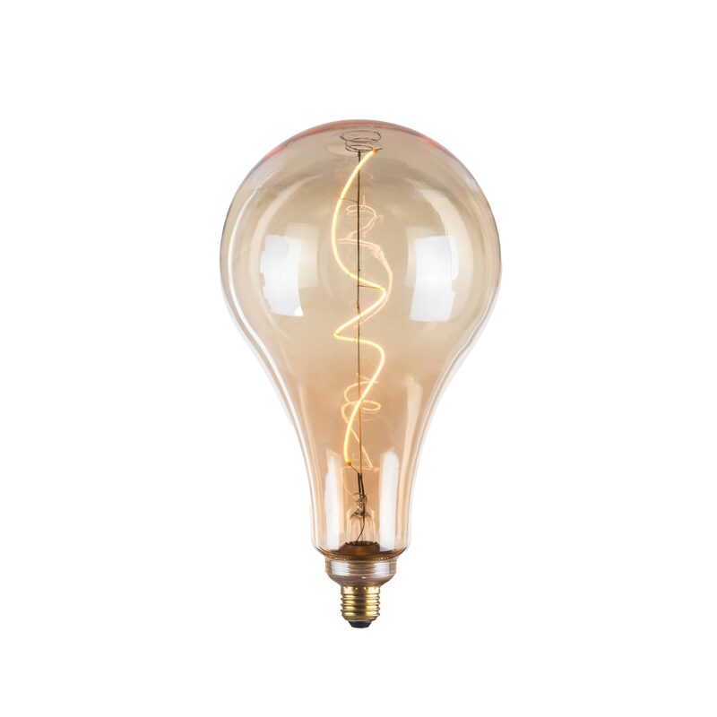 Ampoule LED E27 30W POIRE XL AMBRÉ coloris jaune 30,3 x 16,8 cm