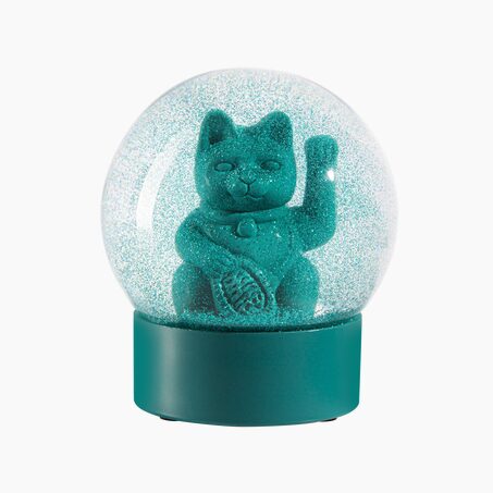 Donkey Boule à neige LUCKY GLOBE CAT coloris vert