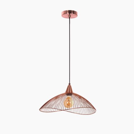 SEYNAVE Suspension KASTELLI coloris rose cuivré 24,5 x 45 cm