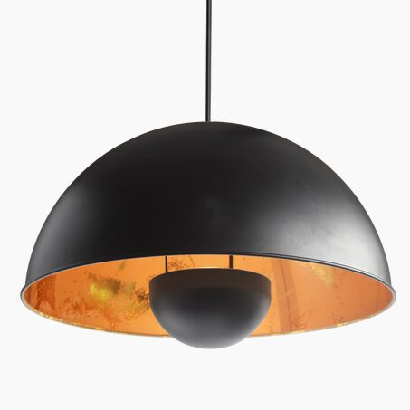 SEYNAVE Suspension LUCAS coloris Noir et orange 20 x 41 cm