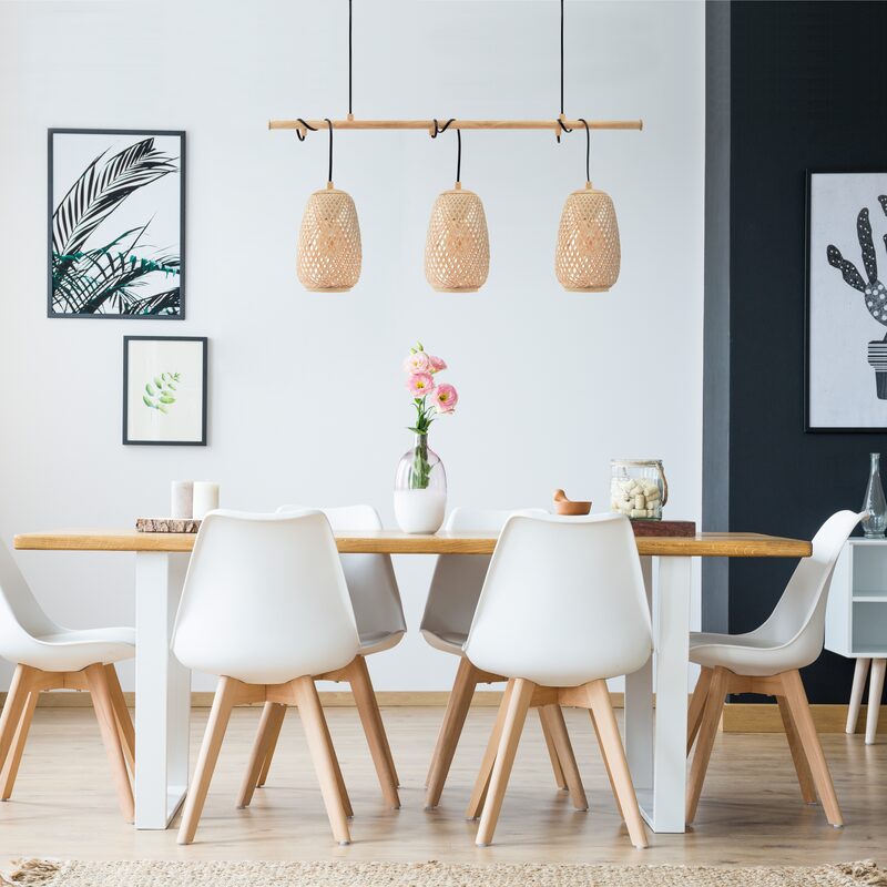 Suspension KATCHA coloris bambou 65 x 79,5 cm