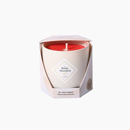 MY JOLIE CANDLE Bougie bijoux LA PETITE ATTENTION rouge