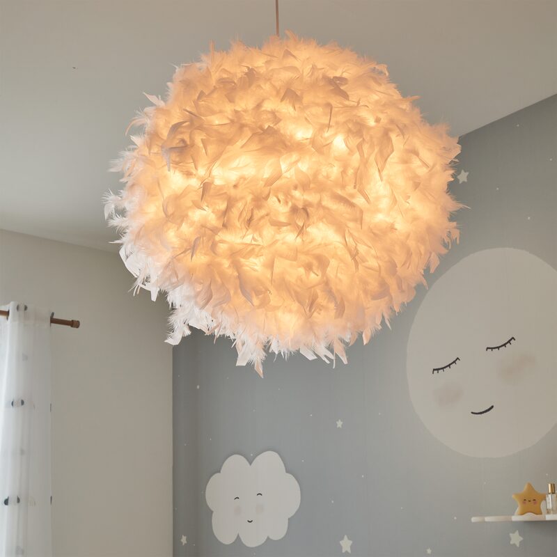 Suspension GOOSY SOFT coloris blanc 45 x 50 cm