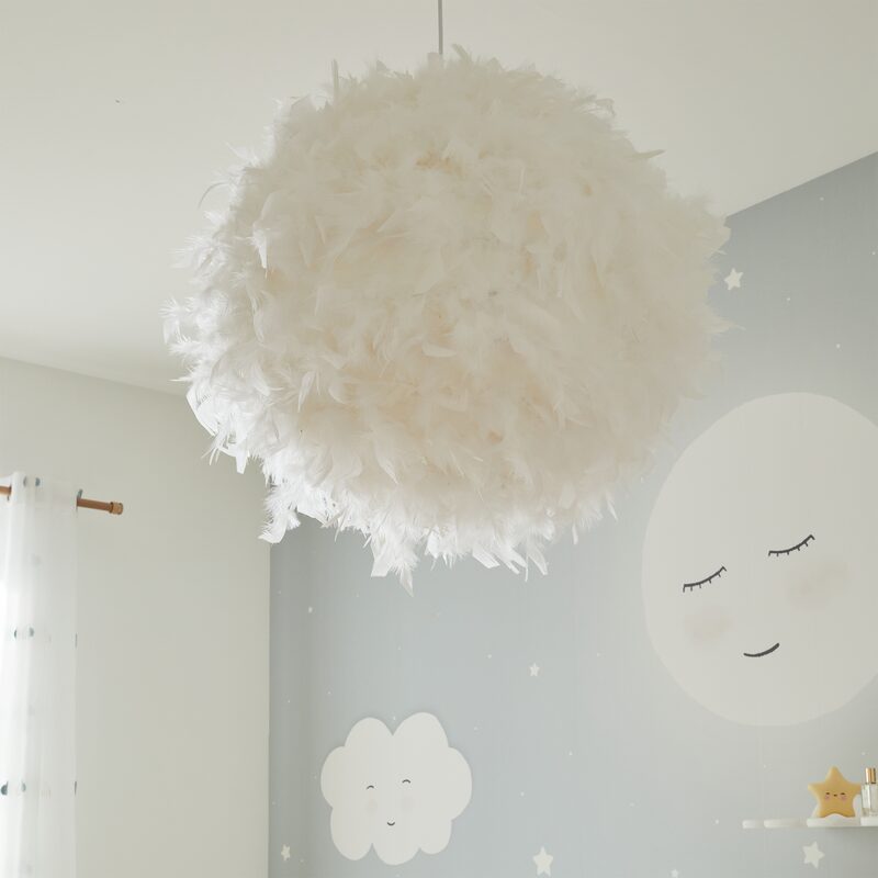 Suspension GOOSY SOFT coloris blanc 45 x 50 cm