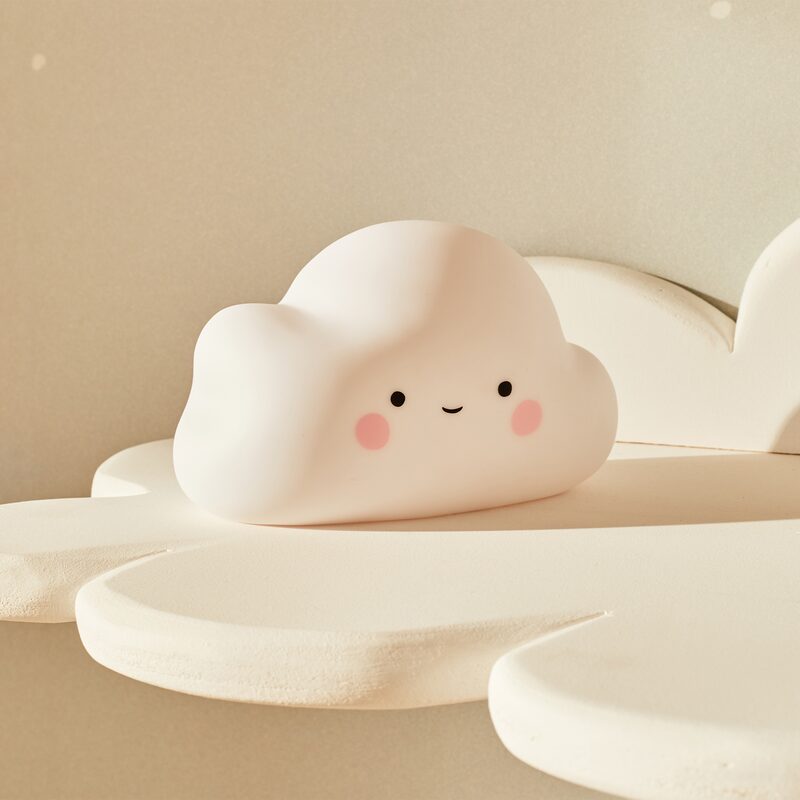 Veilleuse NUAGE RECHARGEABLE coloris blanc 8,1 x 8,4 cm