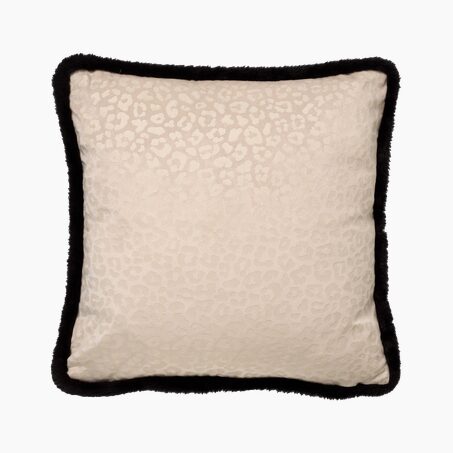 Coussin LEO coloris sable 45 x 45 cm