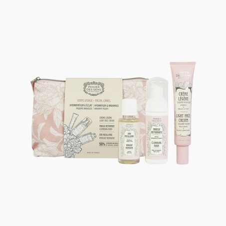 Panier des sens Coffret cosmétique TROUSSE SOIN VISAGE pivoine