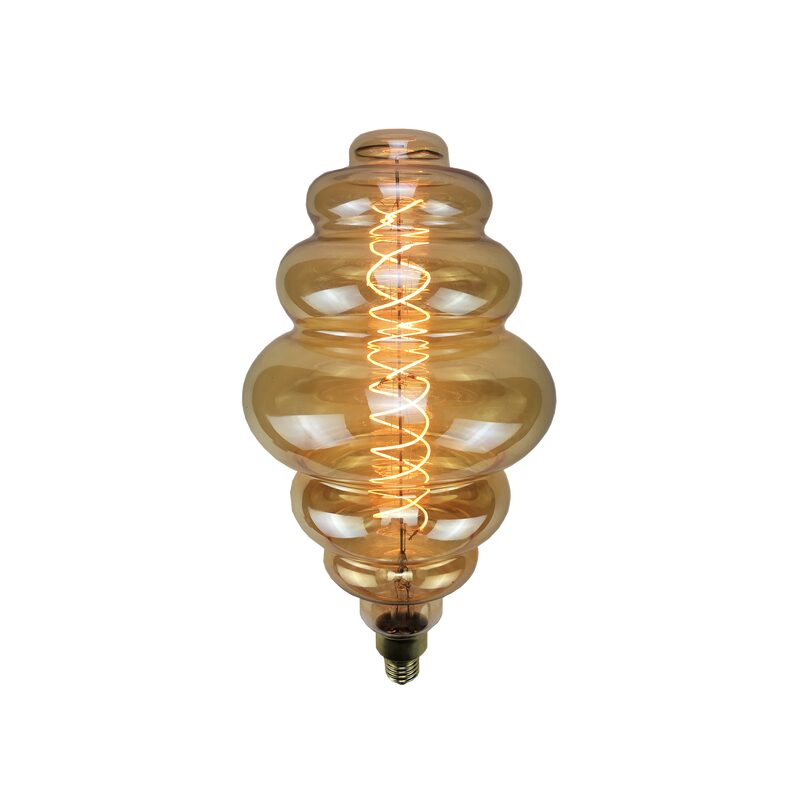 Ampoule LED BOUDDHA FILAMENT 25W E27 coloris jaune 36,5 x 20 cm