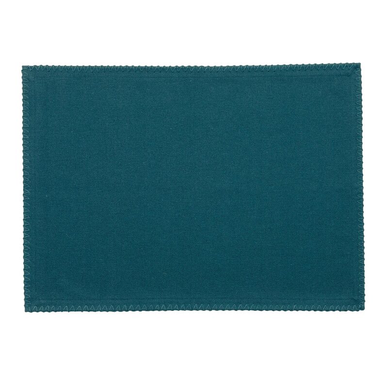 Set de table DELIA coloris bleu canard