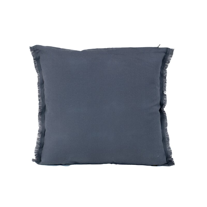 Housse de coussin BIMINI coloris denim 45 x 45 cm