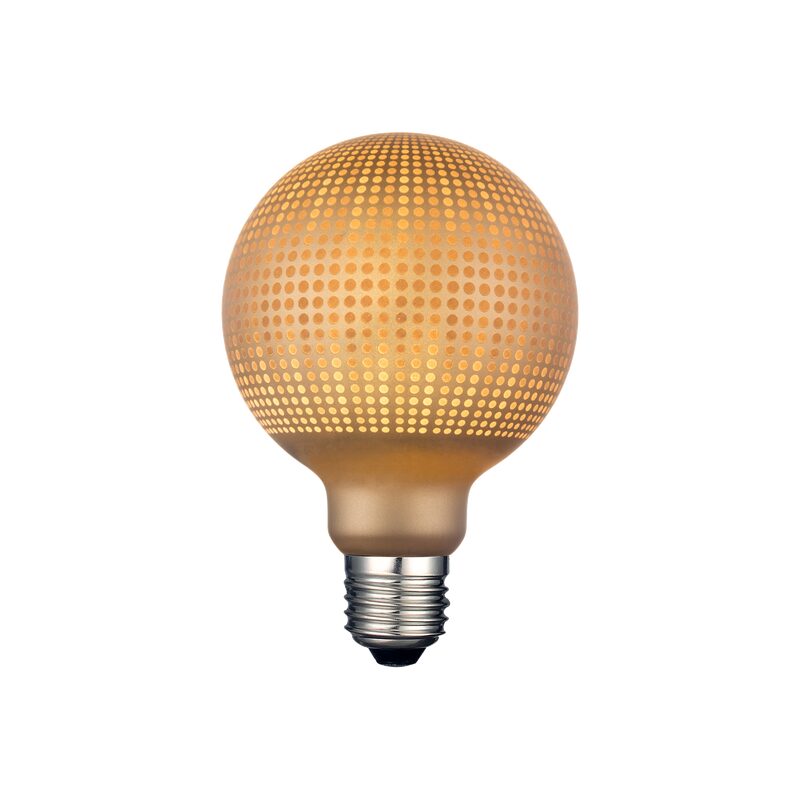 Ampoule LED E27 18W UMAMI LAITON coloris laiton 20 x 9,5 cm