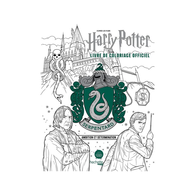 Coloriage HARRY POTTER SERPENTARD