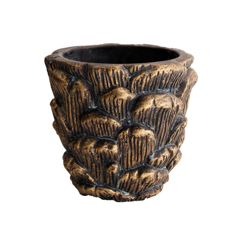 Cache-pot CEDAR coloris doré