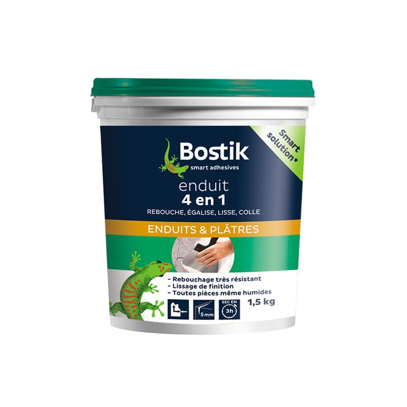 Enduit de rebouchage et lissage BOSTIK 1,5 Kg