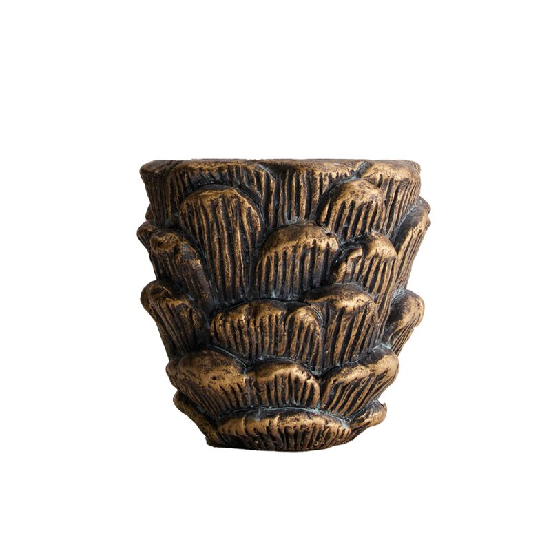 Cache-pot CEDAR coloris doré
