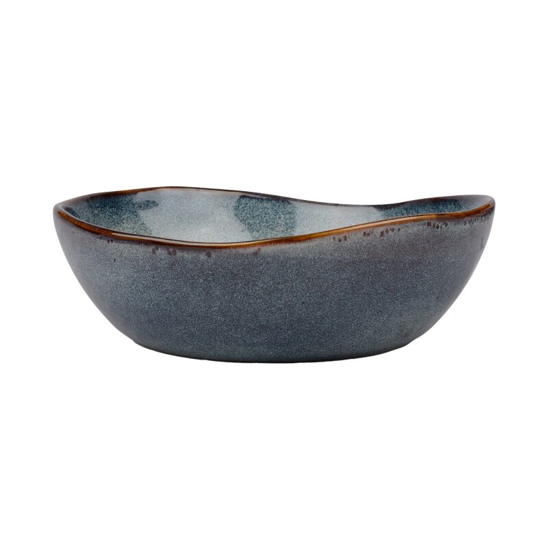 Assiette creuse HEDDA BLUE coloris bleu