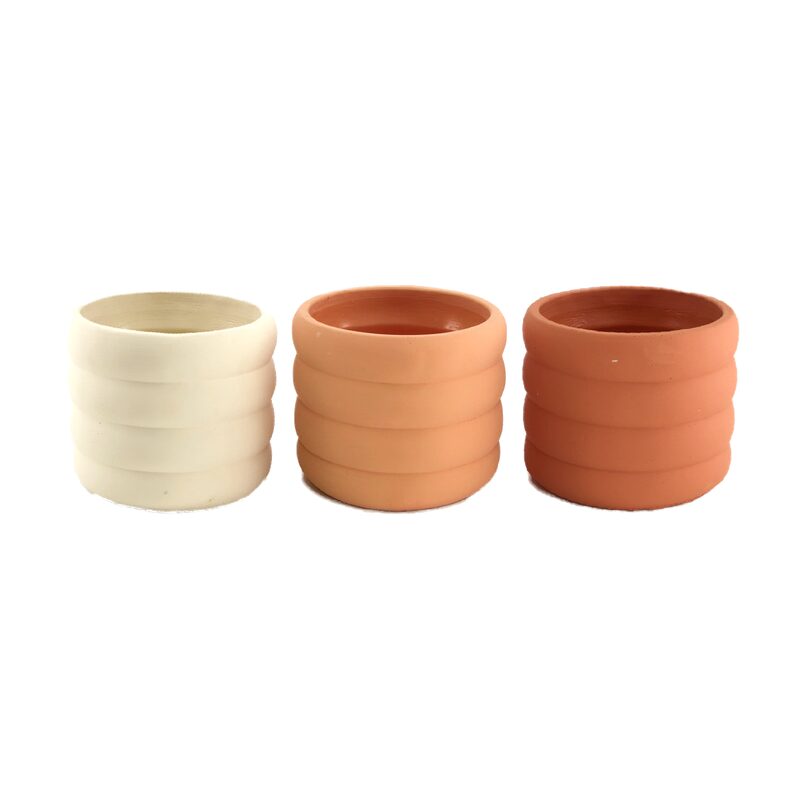 Cache-pot PLANTER CEMENT Ø12X10CM C/3