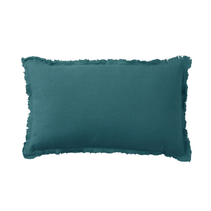 Coussin NAYA coloris Blue lake 30 x 50 cm