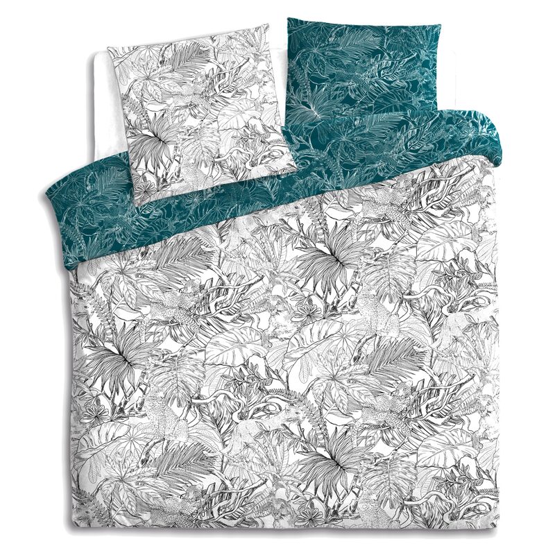 Parure de lit en toile de coton THALIA 240 x 220 cm