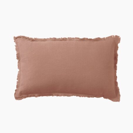 Coussin NAYA coloris Rose cameo 30 x 50 cm