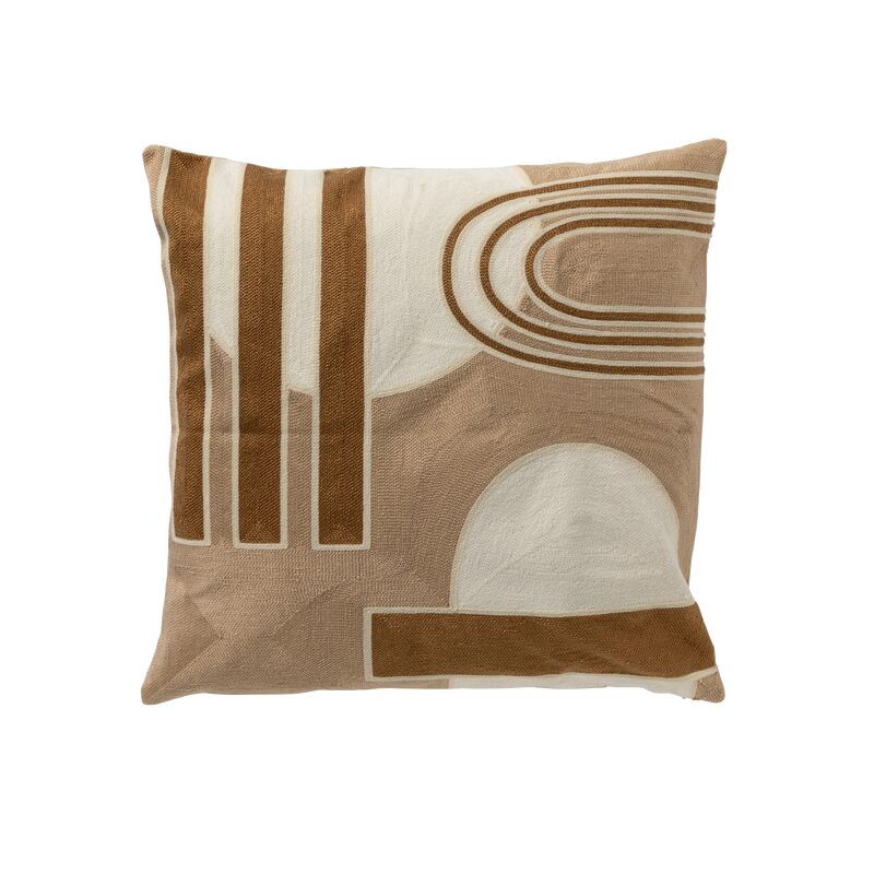 Coussin IEM coloris beige 45 x 45 cm