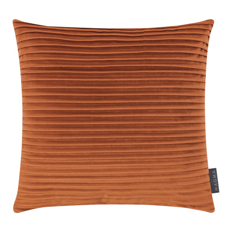 Housse de coussin SELINA coloris cuivre 40 x 40 cm