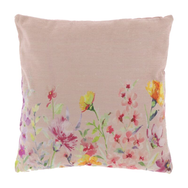 Coussin MACI coloris vieux rose 45 x 45 cm