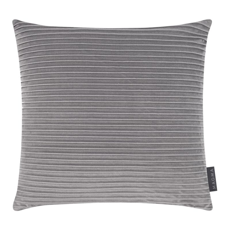 Housse de coussin SELINA coloris gris souris 40 x 40 cm