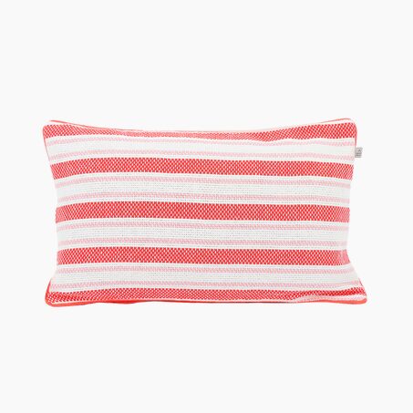 Coussin RUSSO coloris rouge 30 x 50 cm