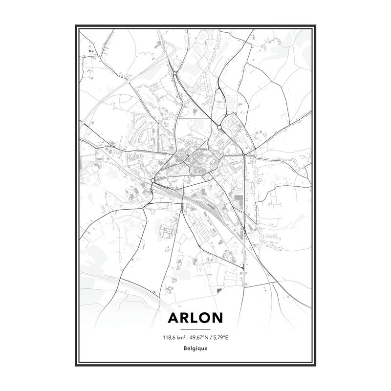 Image sous verre MAP ARLON 50 x 70 cm