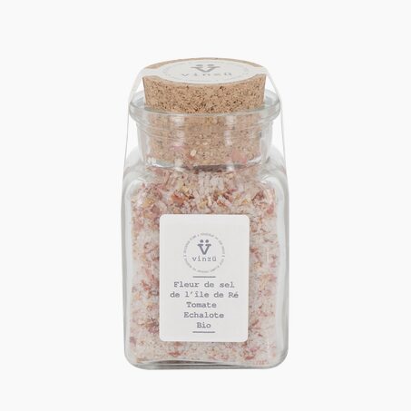 VINZÜ Condiments FLEUR DE SEL TOMATE ÉCHALOTE