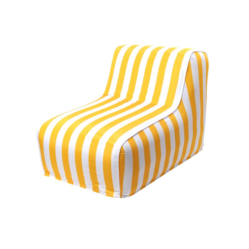 Pouf RIVIERA coloris jaune soleil