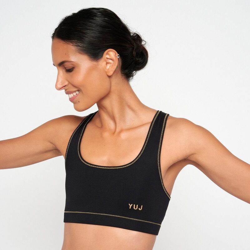 Vêtement de yoga BRASSIÈRE ANAHATA - NOIR/GOLD - L