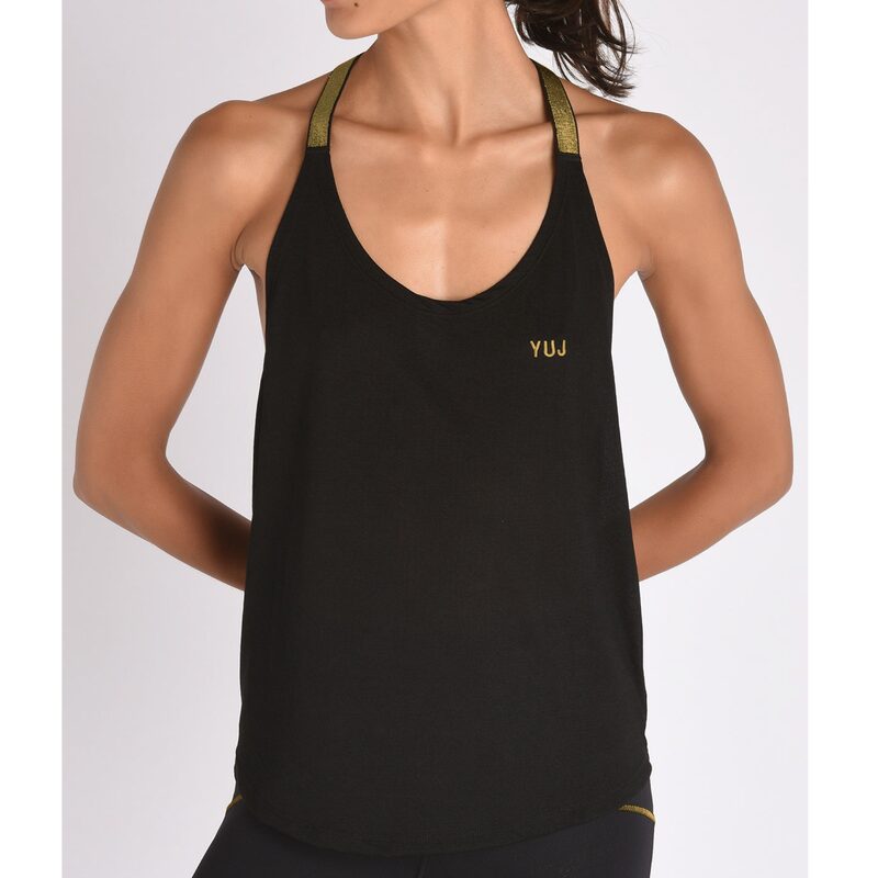 Vêtement de yoga DÉBARDEUR LEOTEE - NOIR/GOLD - S